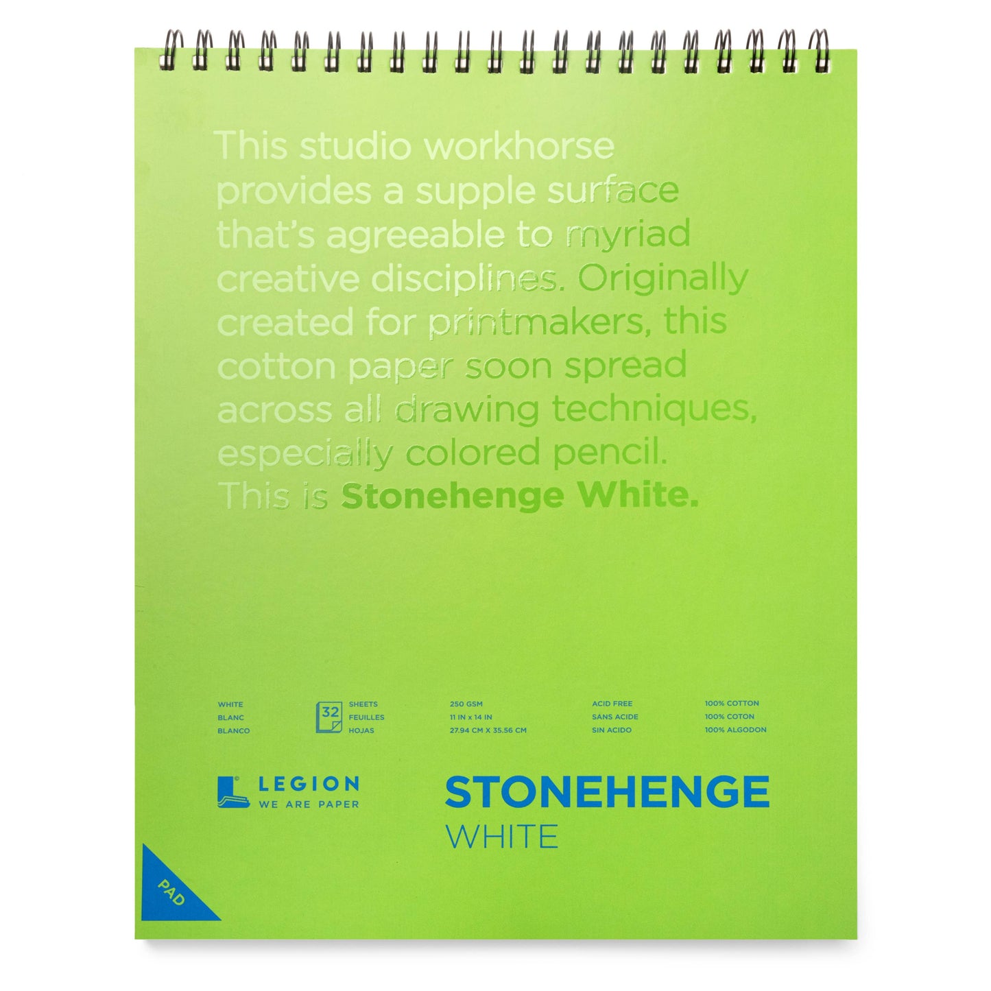 Legion Paper - Stonehenge White Spiral Pad, Journaling, Drawing & Sketching