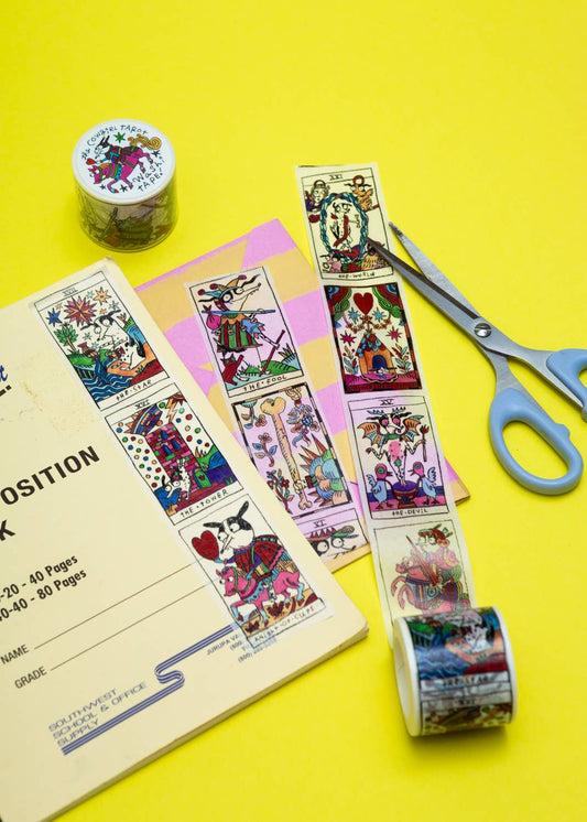 gentle thrills - Cowgirl tarot washi tape