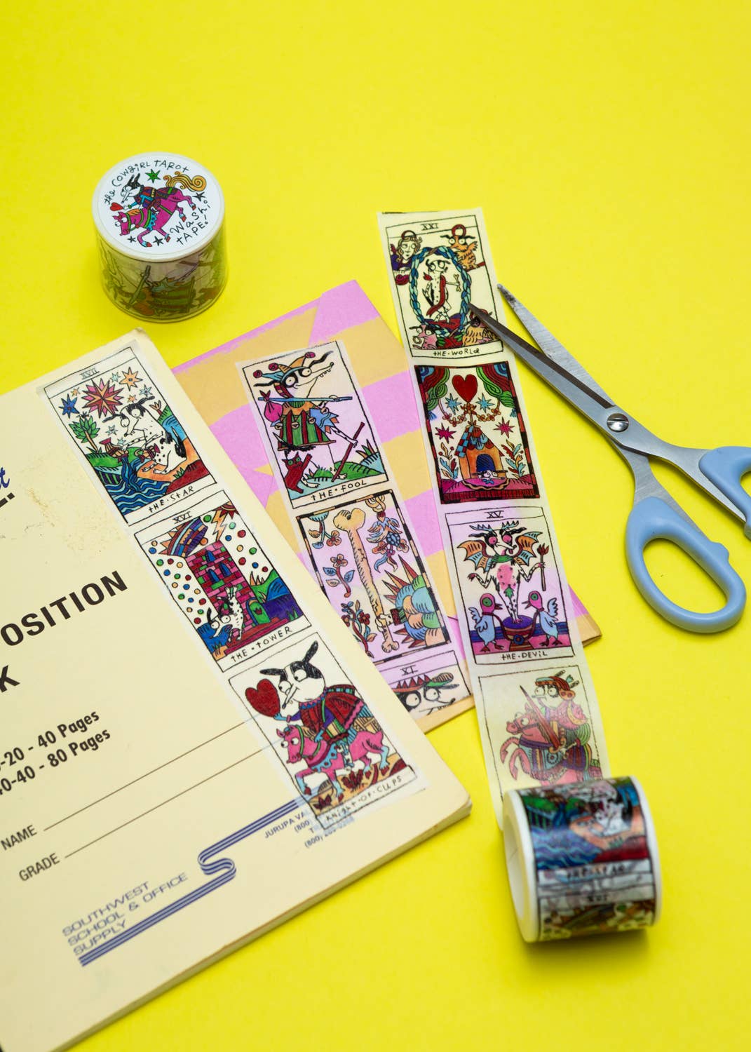 gentle thrills - Cowgirl tarot washi tape