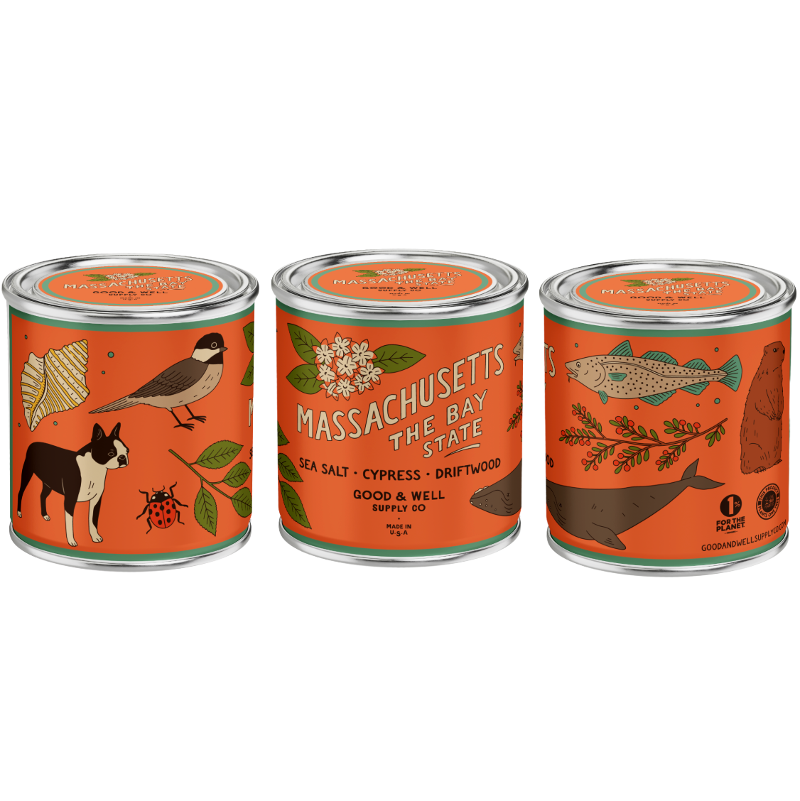 Good & Well Supply Co. - Massachusetts State Soy Candle