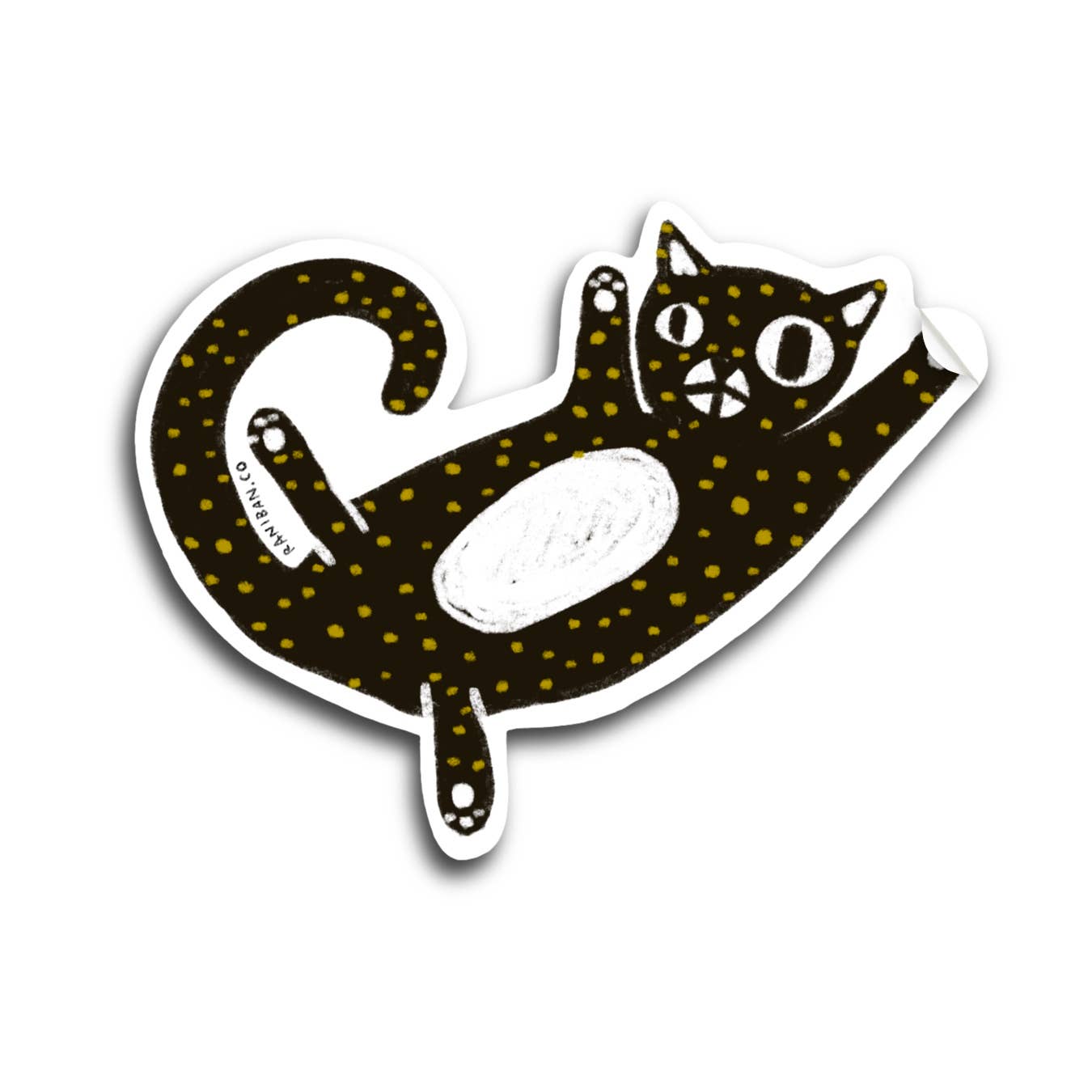 RANI BAN CO - SPOTTED CAT Sticker