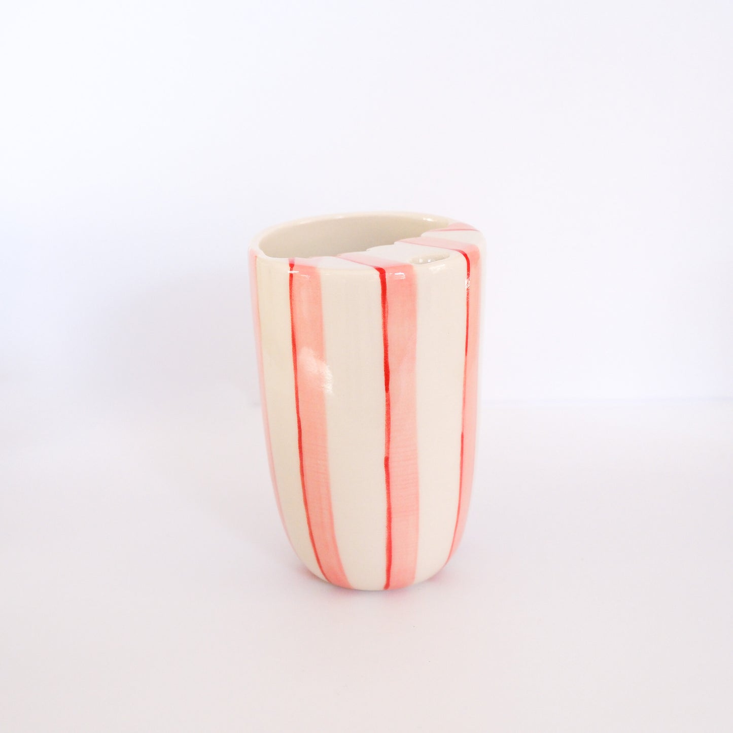 Pink Stripe To Go Cup