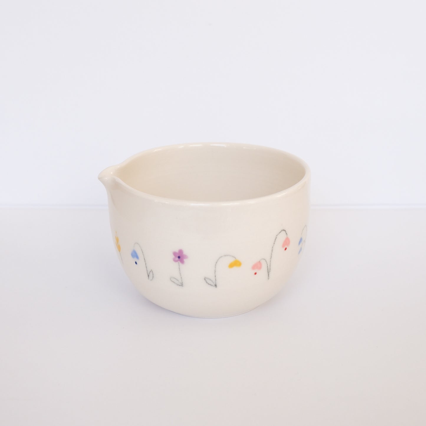 Wildflower Sketch Matcha Bowl