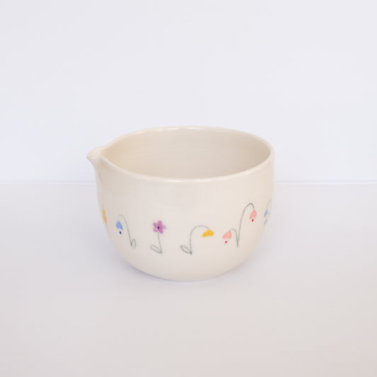 Wildflower Sketch Matcha Bowl