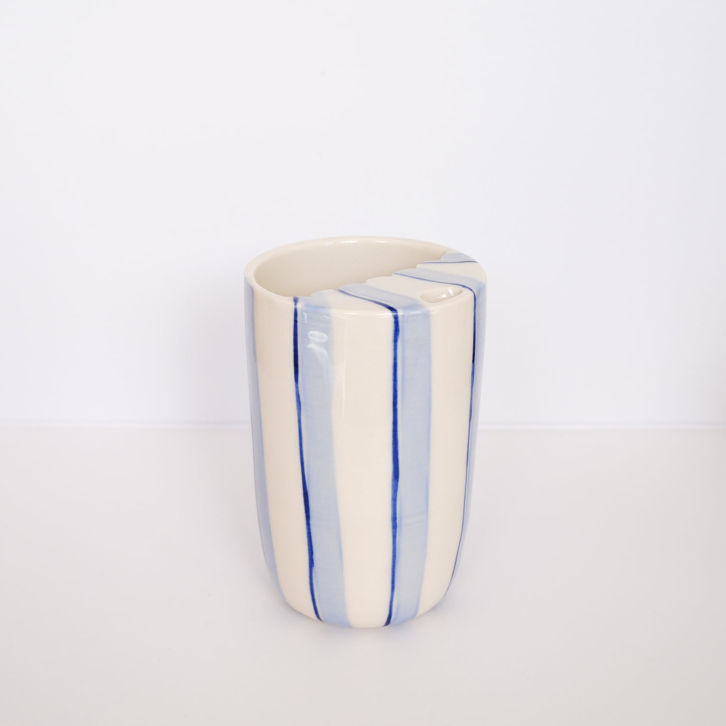 Blue Stripe To Go Cup