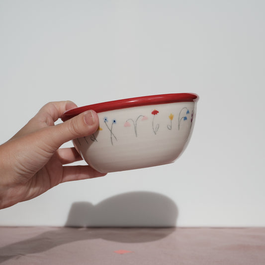 Wildflower Sketch Snack Bowl