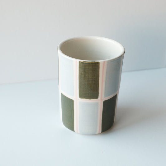 Pink Camo Checkerboard Cup