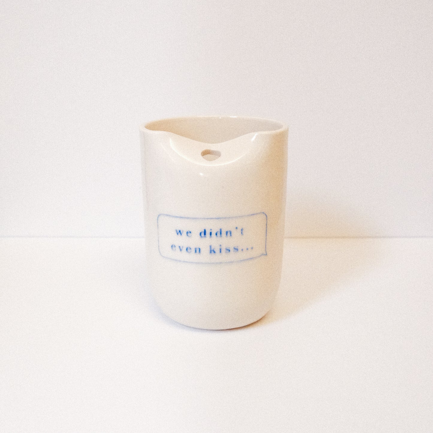 SECONDS Heated Rivalry "We Didn't Even Kiss" Straw Cup: Blurred Text