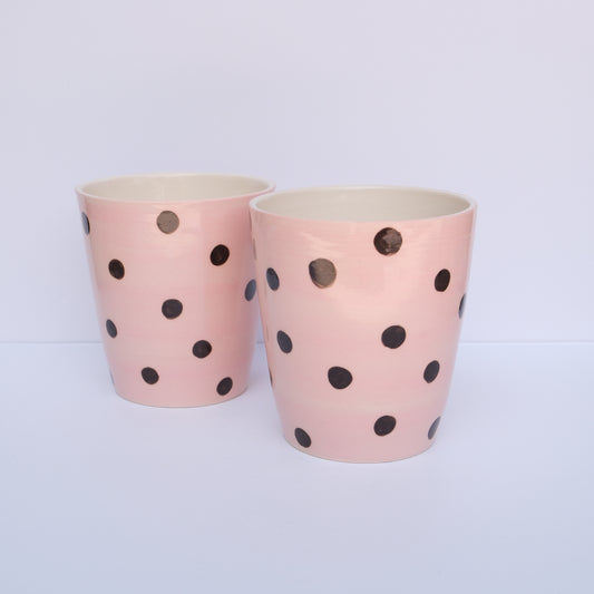Pink Polka Dot Cup