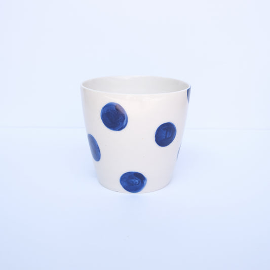 Blue Polka Dot Cup
