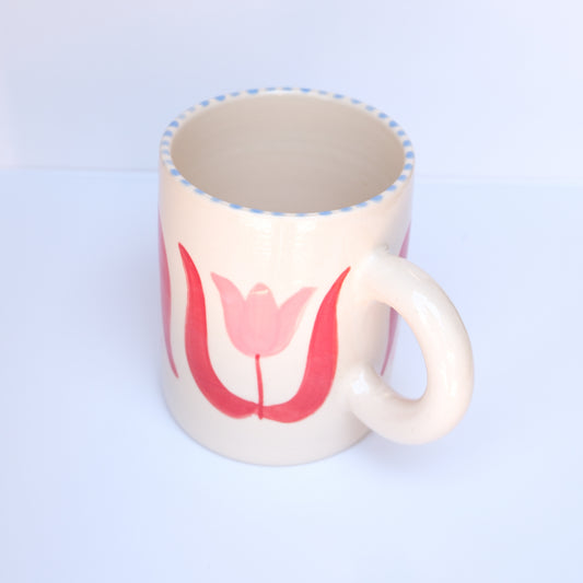 Pink Tulip Mug