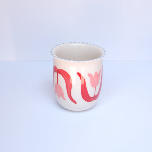 Pink Tulip Espresso Cup
