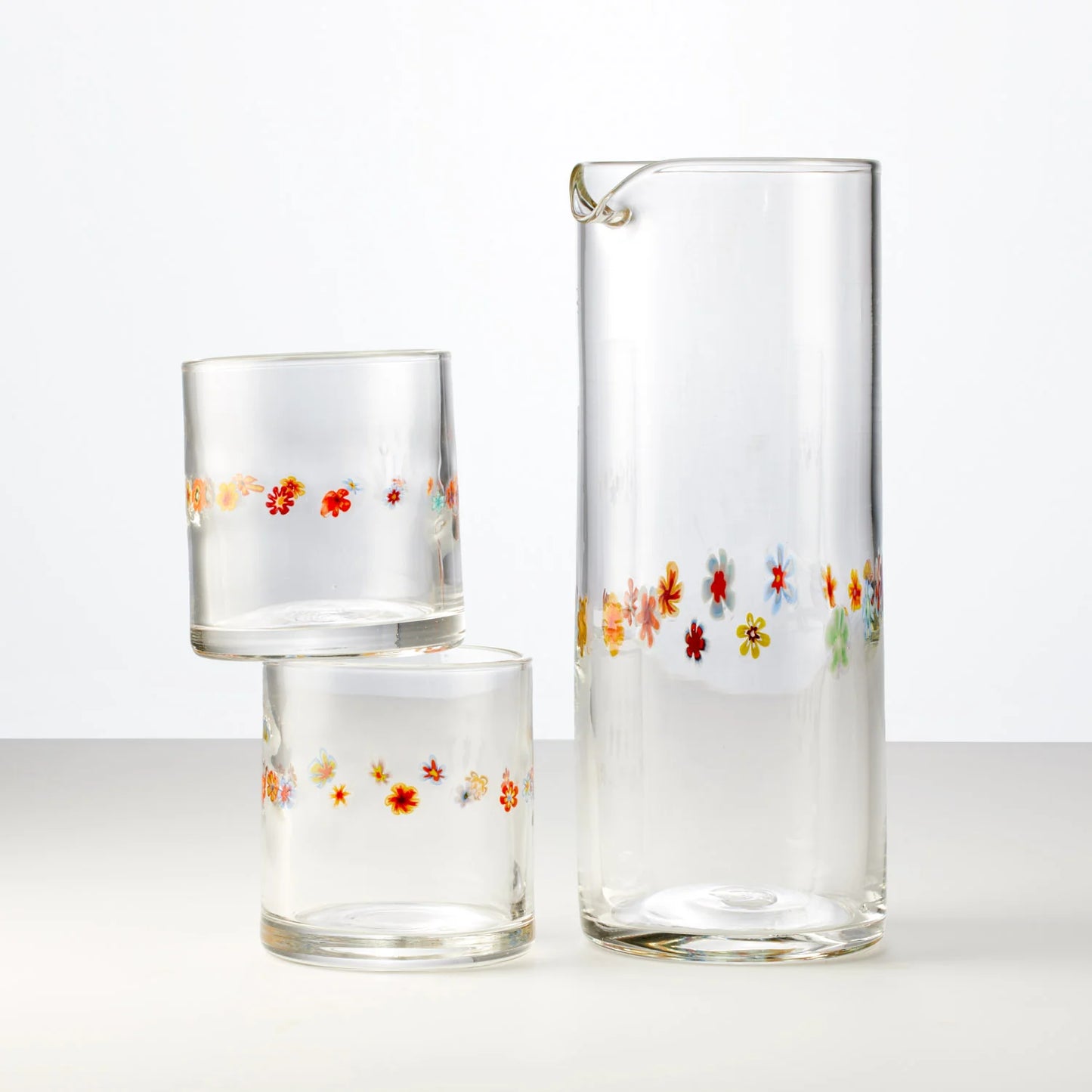 Antolini Glass Co - Flower Carafe