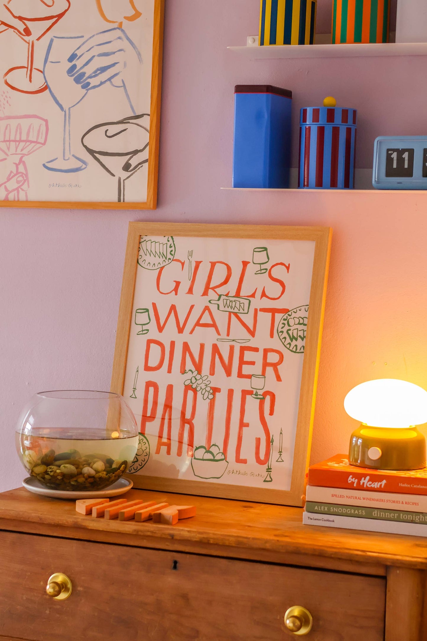 Phthalo Ruth - Girls Want Dinner Parties Art Print