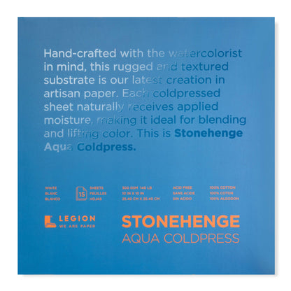 Legion Paper - Stonehenge Aqua Watercolor Block, Coldpress Watercolor Paper