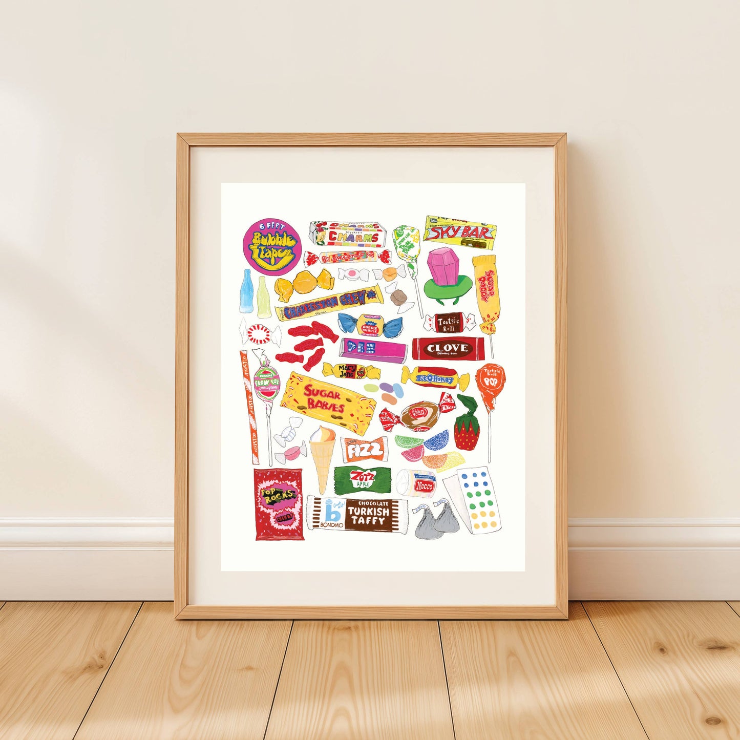 Sarah Wormann Art - Retro Candy Collection - Nostalgia Art Print