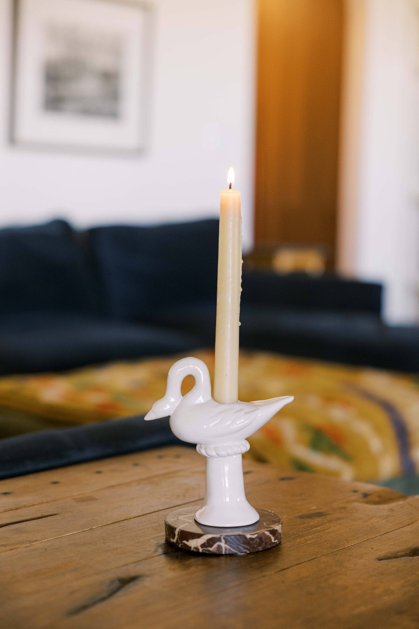 St.Bingo - Nordic Swan Candlestick Holder | Cream