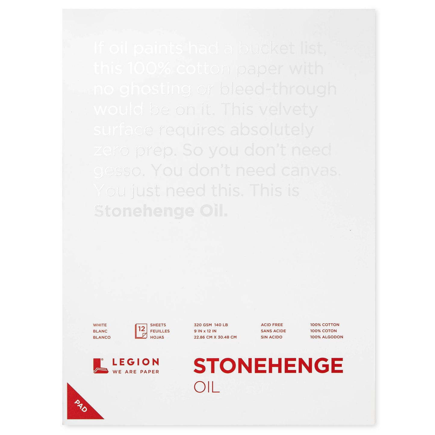 Legion Paper - Stonehenge Oil Paper Pad - Oil Painting and Oil Pastels
