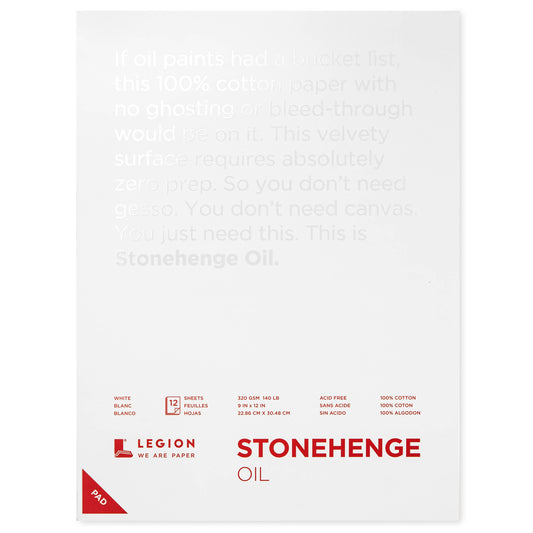 Legion Paper - Stonehenge Oil Paper Pad - Oil Painting and Oil Pastels