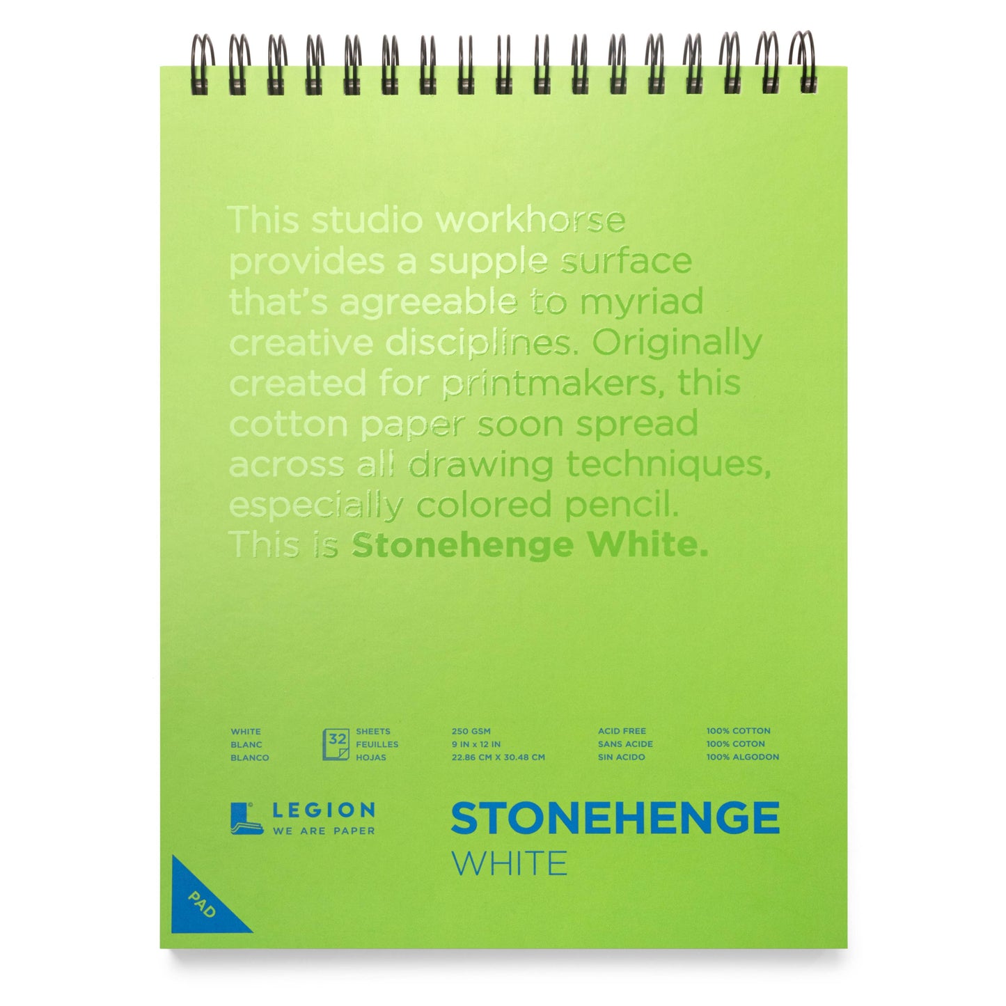 Legion Paper - Stonehenge White Spiral Pad, Journaling, Drawing & Sketching