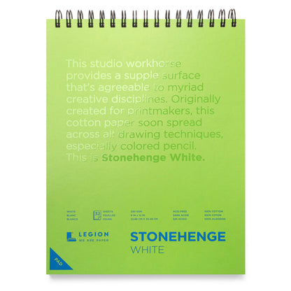 Legion Paper - Stonehenge White Spiral Pad, Journaling, Drawing & Sketching