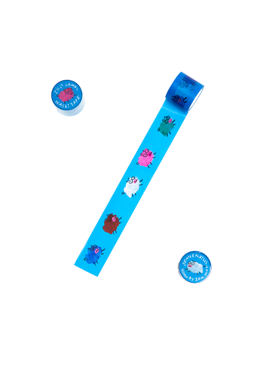 gentle thrills - Silly lambs washi tape