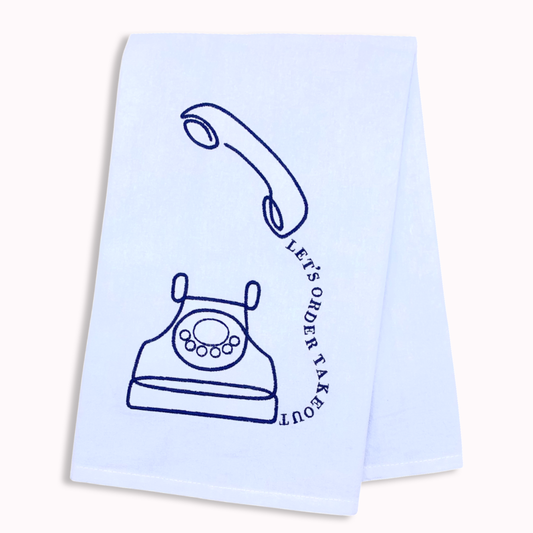 Lynen - Let's Order Takeout Tea Towel