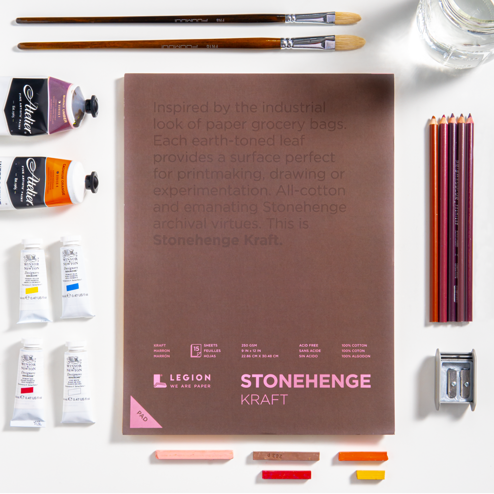 Legion Paper - Stonehenge Kraft Artist Pad - Drawing & Mixed Media Paper