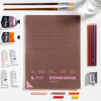 Legion Paper - Stonehenge Kraft Artist Pad - Drawing & Mixed Media Paper