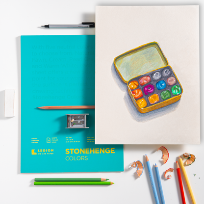 Legion Paper - Stonehenge Colors Cotton Pad for Drawing, Pastel & ink