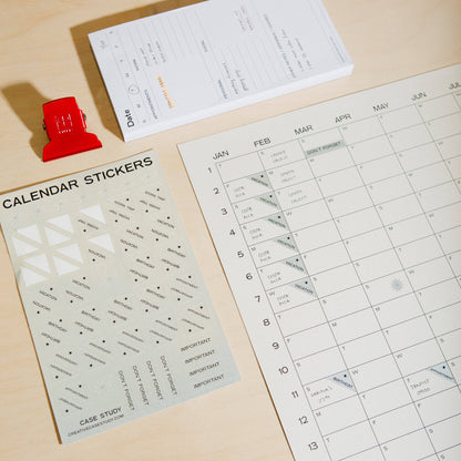 Case Study - 2026 Yearly Wall Calendar | Clay