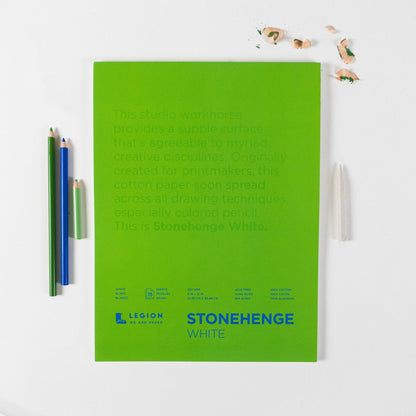 Legion Paper - Stonehenge White Paper Pad for Colored Pencil & Mixed Media