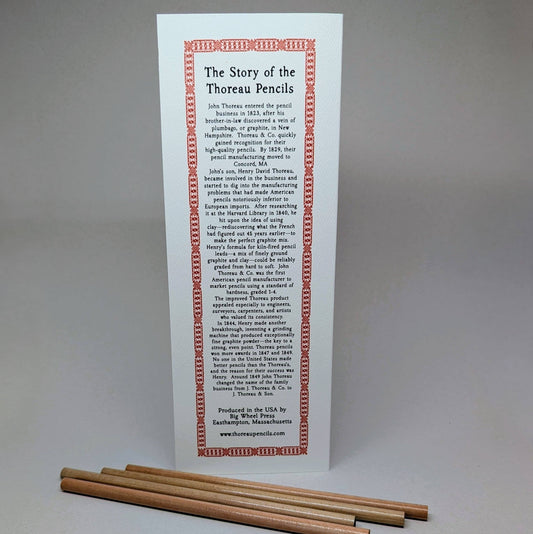 Big Wheel Press - Thoreau & Son - Finest Pencil Set of 4