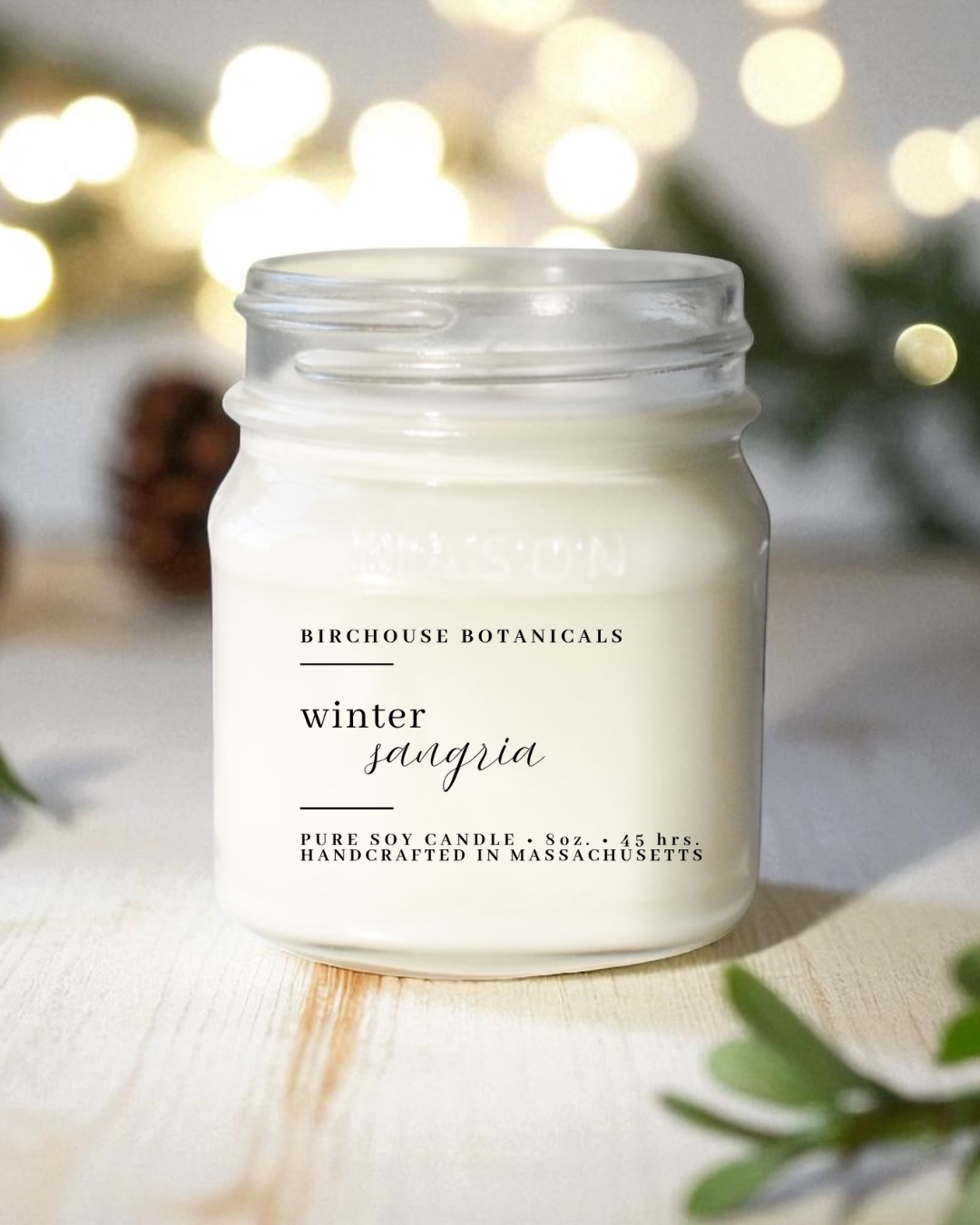 Birchouse Botanicals - Winter Sangria 8 oz. Soy Candle
