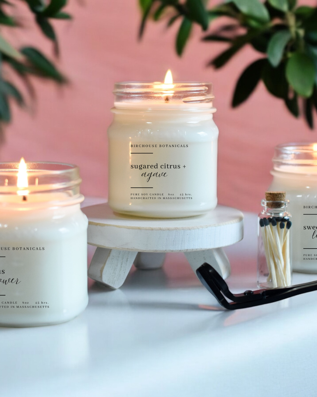Birchouse Botanicals - Sugared Citrus & Agave 8 oz. Soy Candle