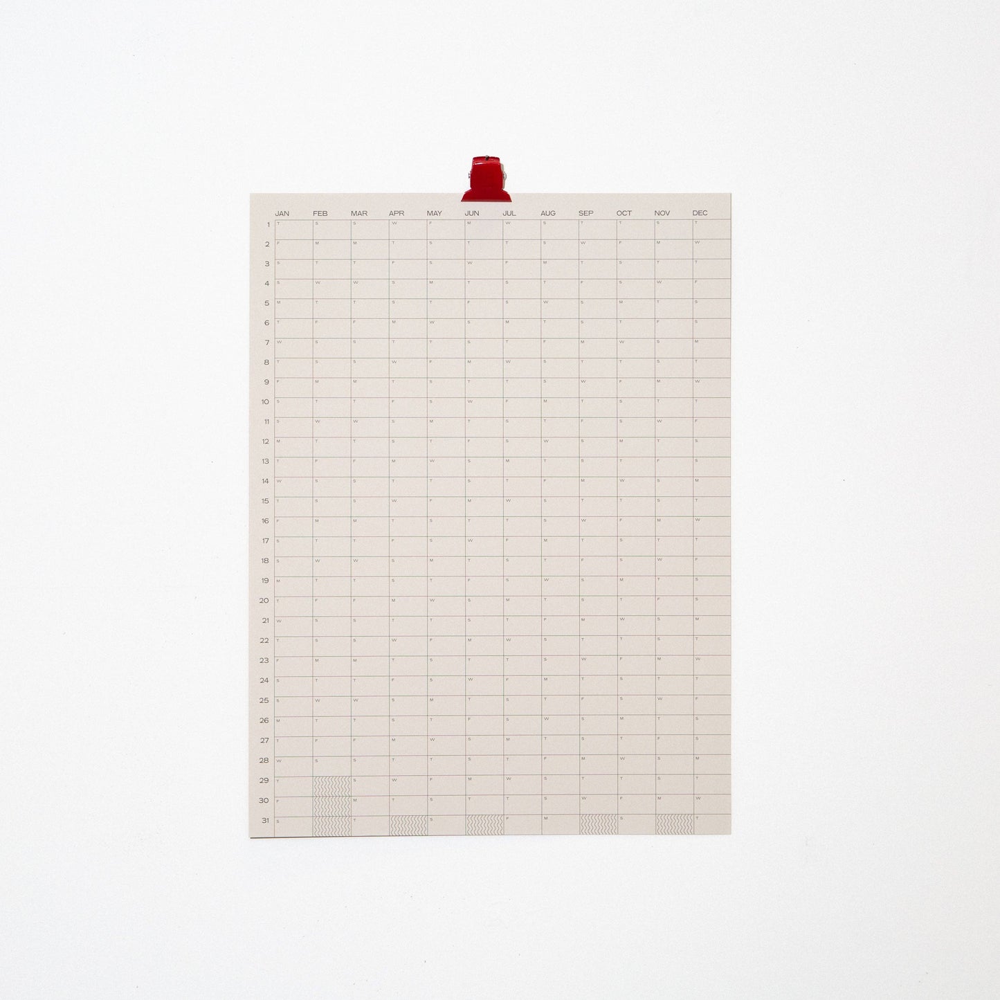 Case Study - 2026 Yearly Wall Calendar | Clay