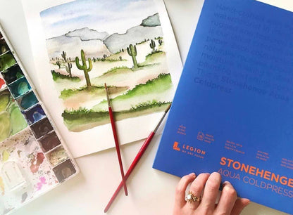 Legion Paper - Stonehenge Aqua Watercolor Block, Coldpress Watercolor Paper