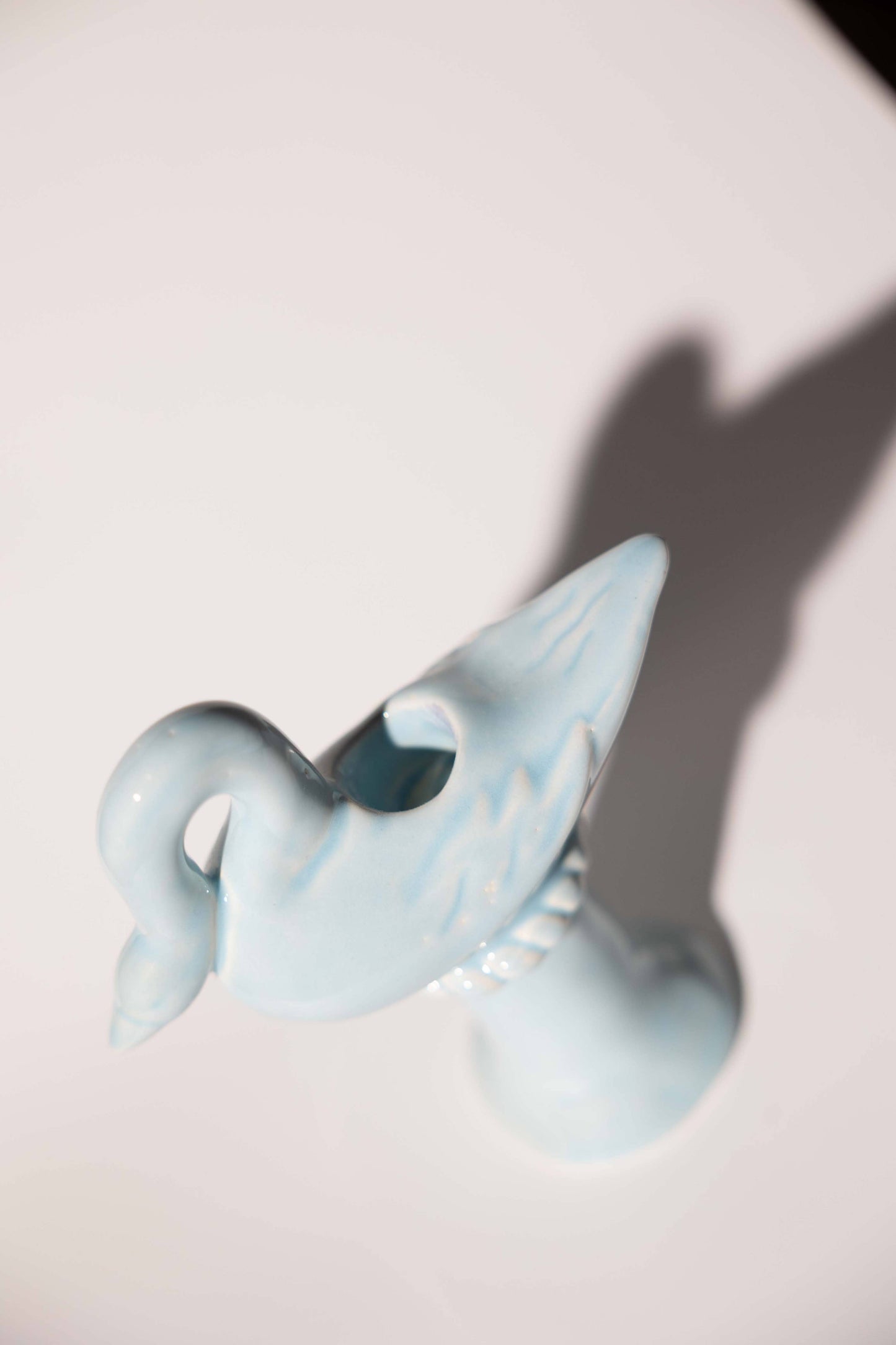 St.Bingo - Nordic Swan Candlestick Holder | Blue