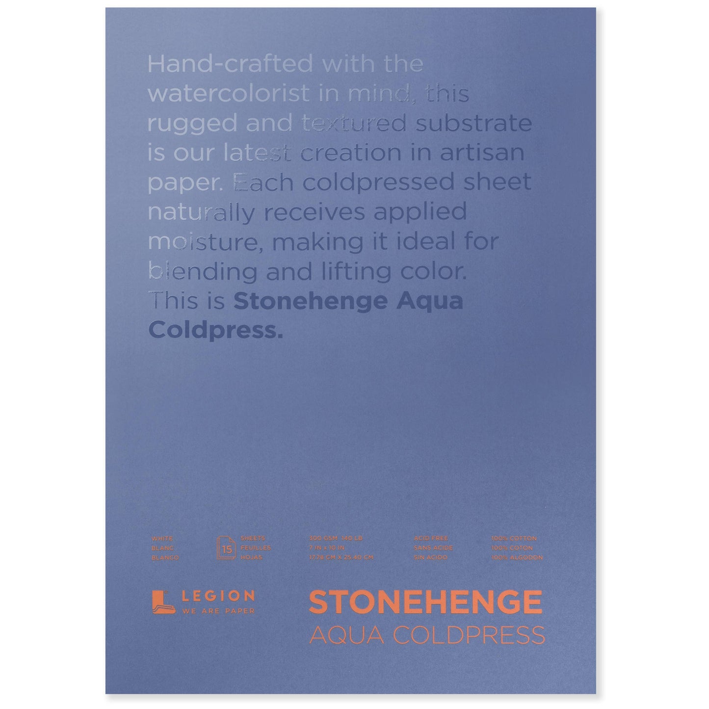 Legion Paper - Stonehenge Aqua Watercolor Block, Coldpress Watercolor Paper