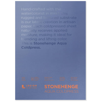 Legion Paper - Stonehenge Aqua Watercolor Block, Coldpress Watercolor Paper