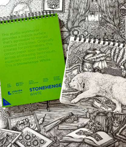 Legion Paper - Stonehenge White Spiral Pad, Journaling, Drawing & Sketching