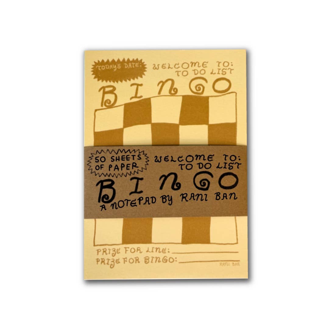 RANI BAN CO - BINGO Notepad