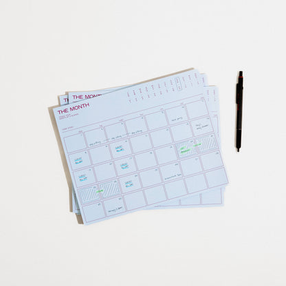 Case Study - Monthly Desk Planner Notepad
