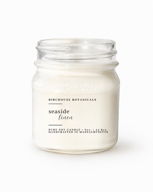 Birchouse Botanicals - Seaside Linen 8 oz. Soy Candle