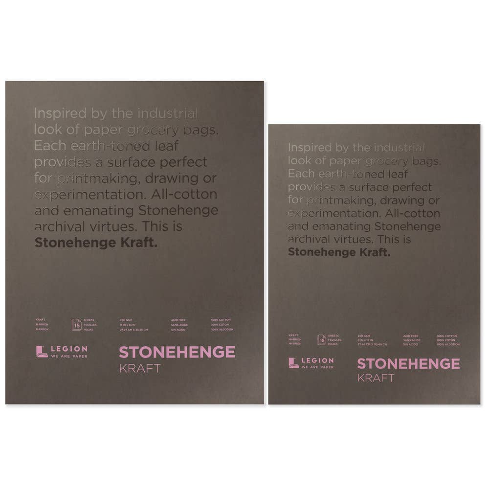 Legion Paper - Stonehenge Kraft Artist Pad - Drawing & Mixed Media Paper