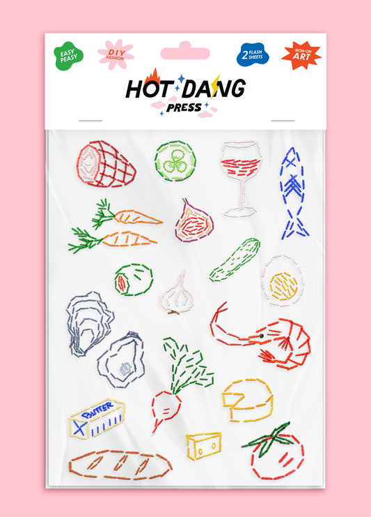 Hot Dang Press - Food Embroidery Sheet Set