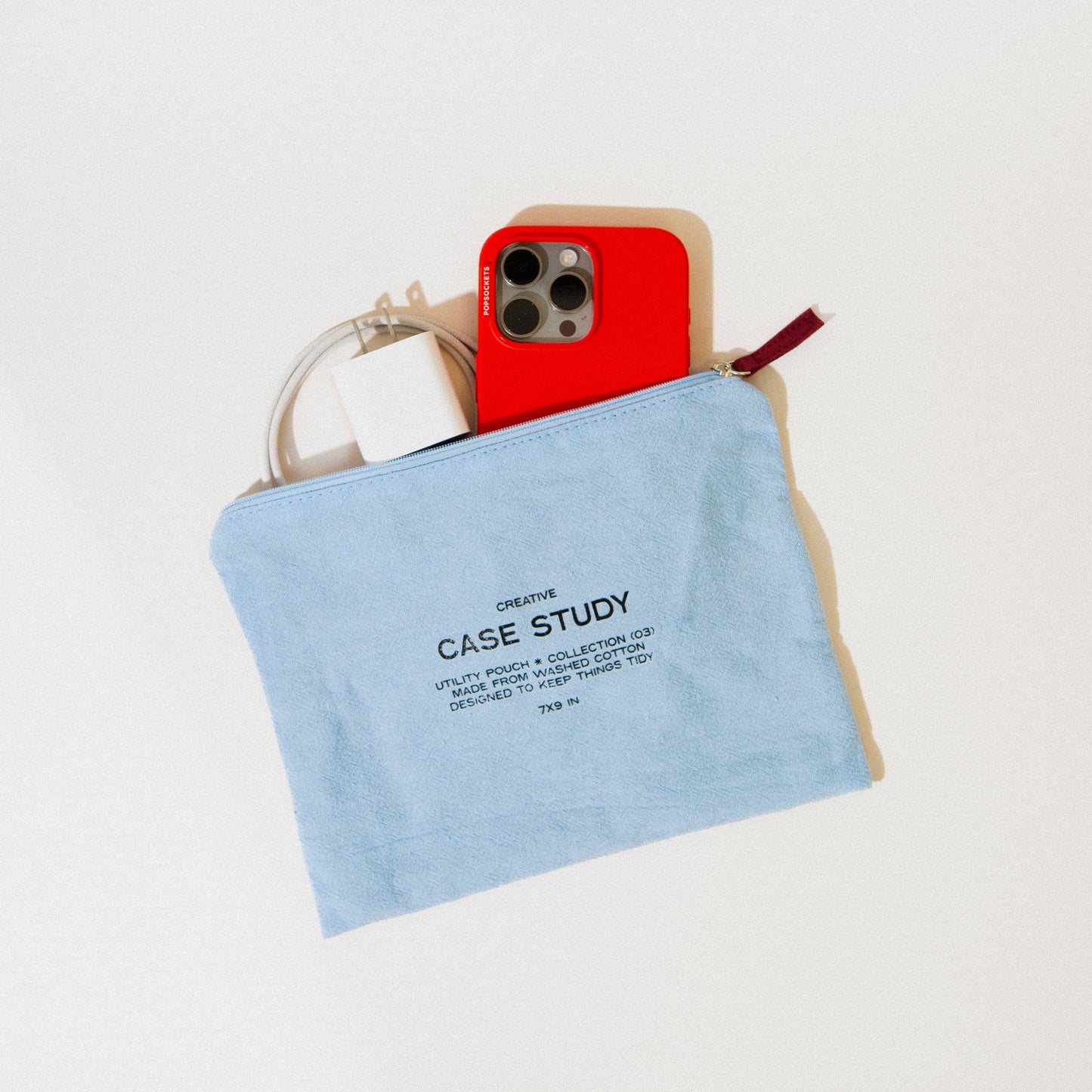 Case Study - Cotton Zipper Go Pouch – Two-Tone Pouch for Organization