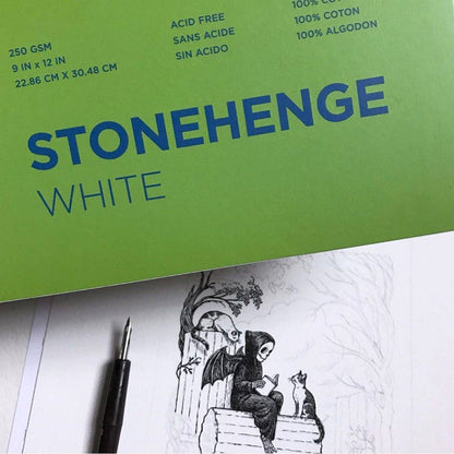 Legion Paper - Stonehenge White Paper Pad for Colored Pencil & Mixed Media