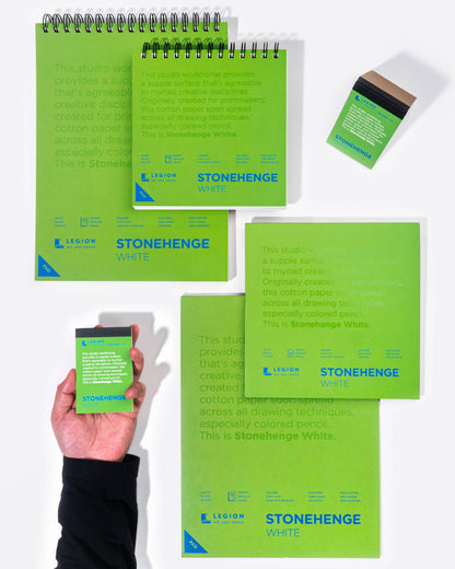Legion Paper - Stonehenge White Paper Pad for Colored Pencil & Mixed Media