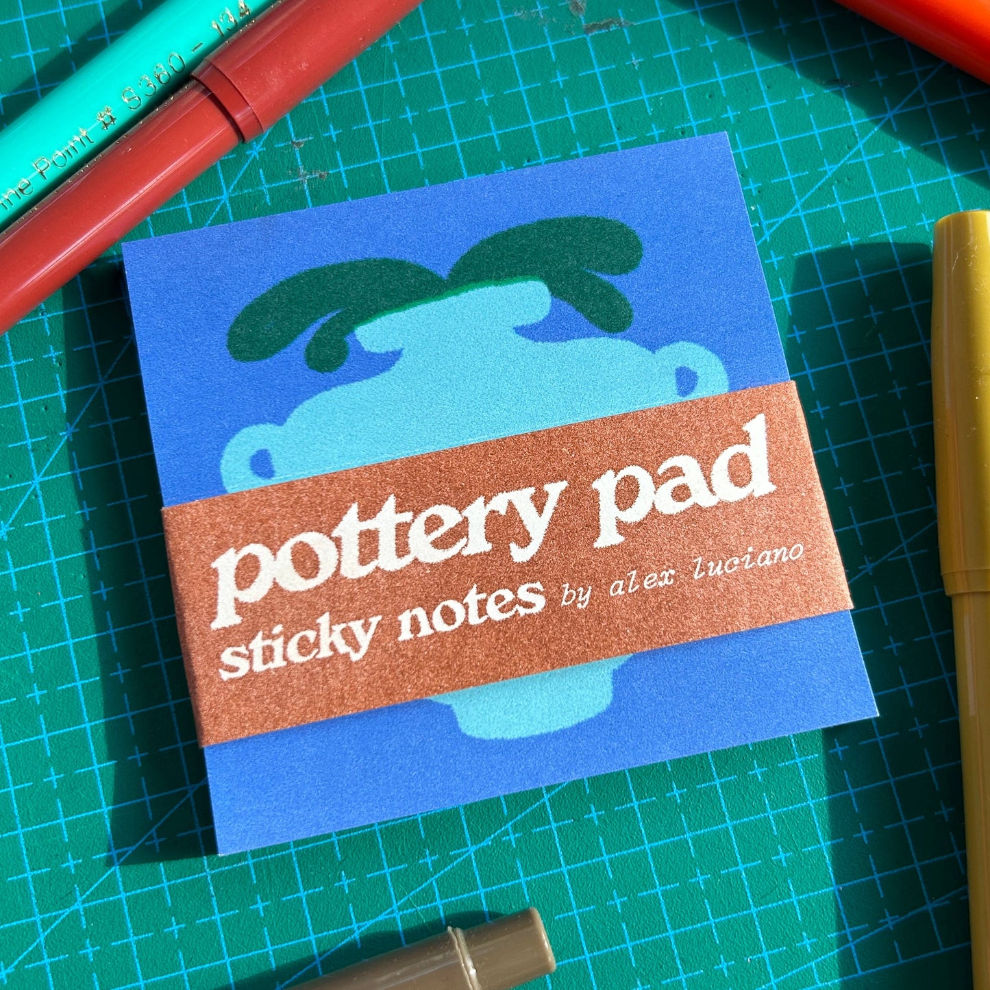 Alex Luciano - Pottery Sticky Note Pad